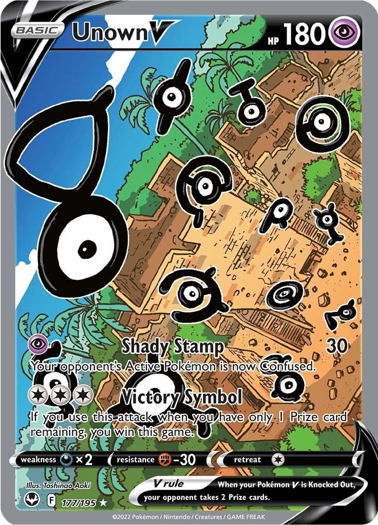Unown V (Alternate Full Art) [SWSH12 - 177/195]