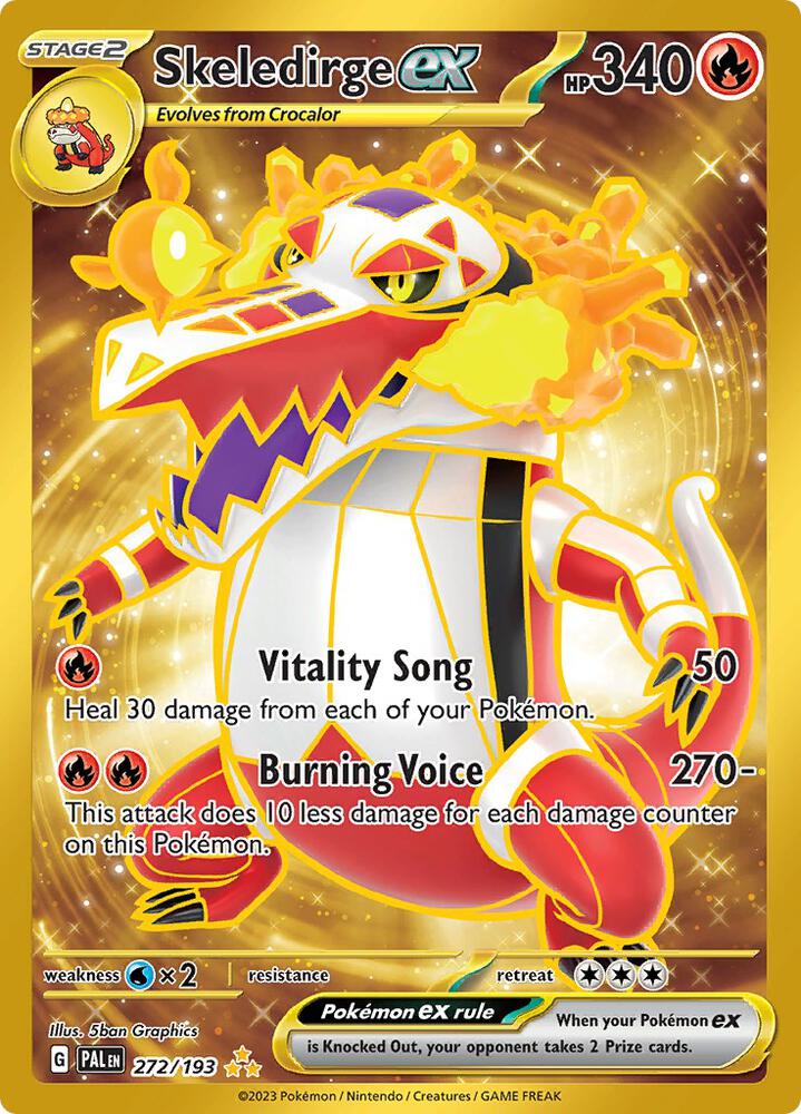 Skeledirge ex - 272/193 - SV02: Paldea Evolved (PAL)