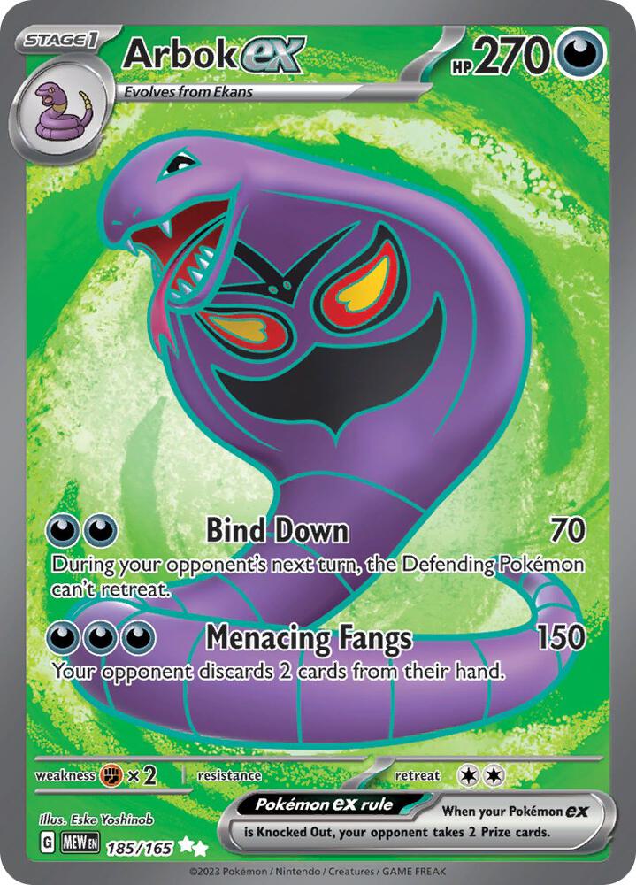 Arbok ex - 185/165 - SV: Scarlet & Violet 151 (MEW)