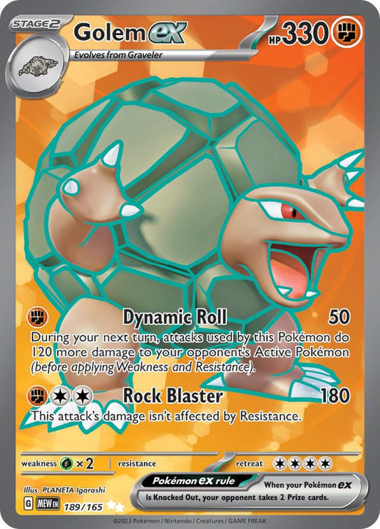 Golem ex - 189/165 - SV: Scarlet & Violet 151 (MEW)