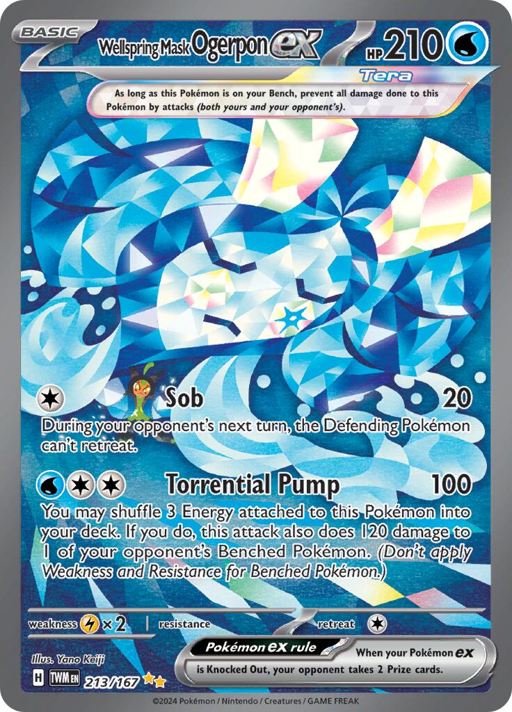 Wellspring Mask Ogerpon ex - 213/167 [TWM - 213/167]