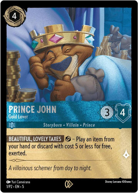 Prince John - Gold Lover - Disney Lorcana Promo Cards (DLPC)