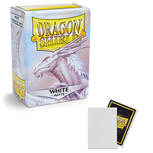 Dragon Shield Sleeves: Standard- Matte White