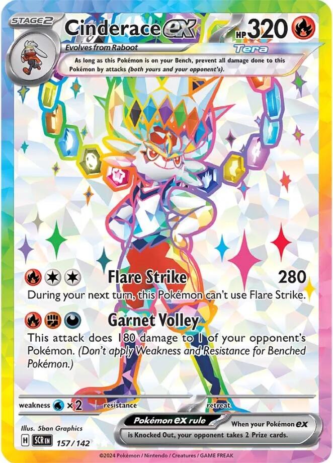 Cinderace ex - 157/142 [SCR - 157/142]
