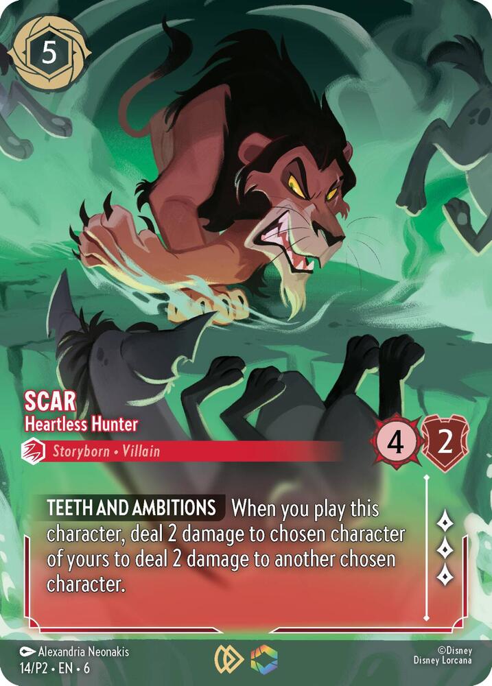 Scar - Heartless Hunter (Store Championship) - Disney Lorcana Promo Cards (DLPC)