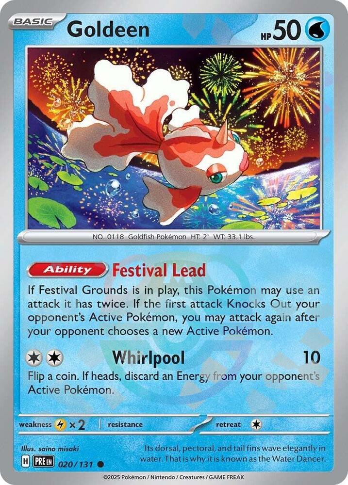 Goldeen (Master Ball Pattern) - SV: Prismatic Evolutions (PRE)
