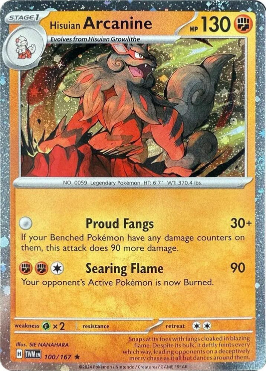 Hisuian Arcanine - 100/167 (Cosmos Holo) - Blister Exclusives (BLE)