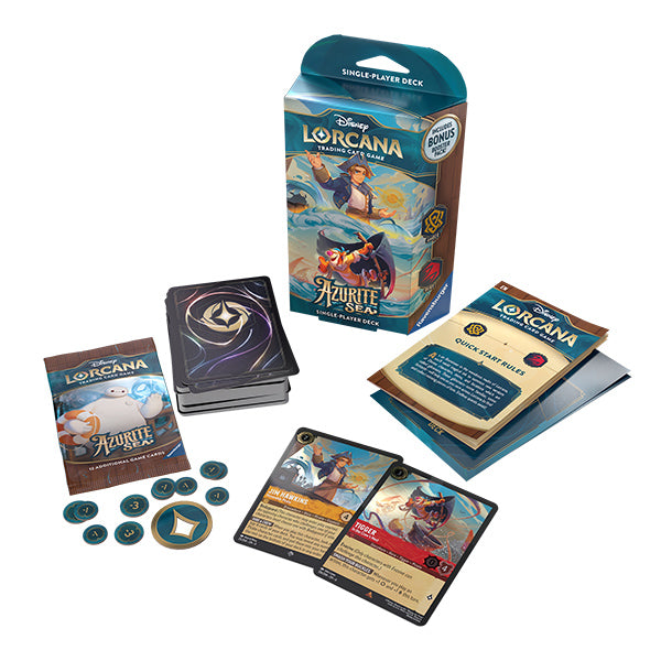 Disney Lorcana: Azurite Sea Starter Deck [Amber/Ruby]