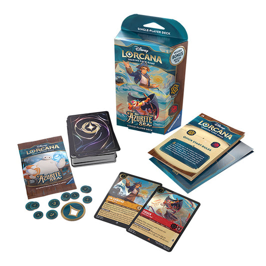 Disney Lorcana: Azurite Sea Starter Deck [Amber/Ruby]