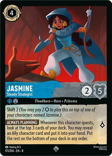 Jasmine - Steady Strategist - Reign of Jafar (8) [Cold Foil]