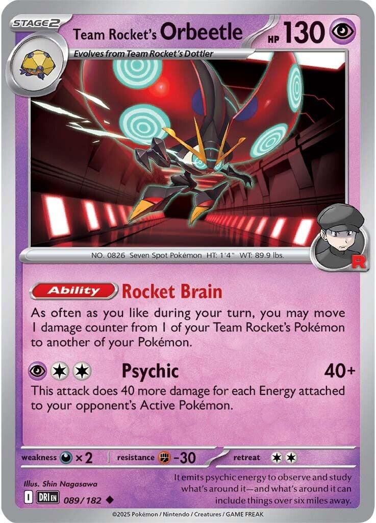 Team Rocket's Orbeetle - 089/182
