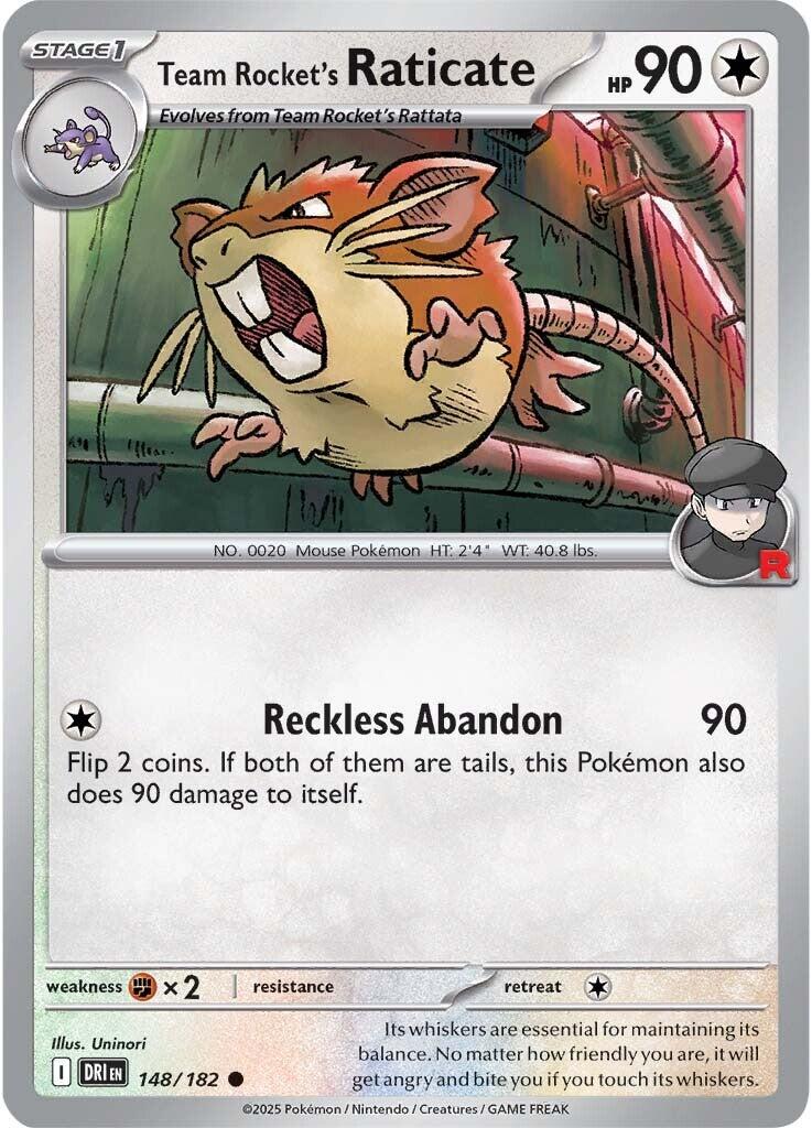 Team Rocket's Raticate - 148/182