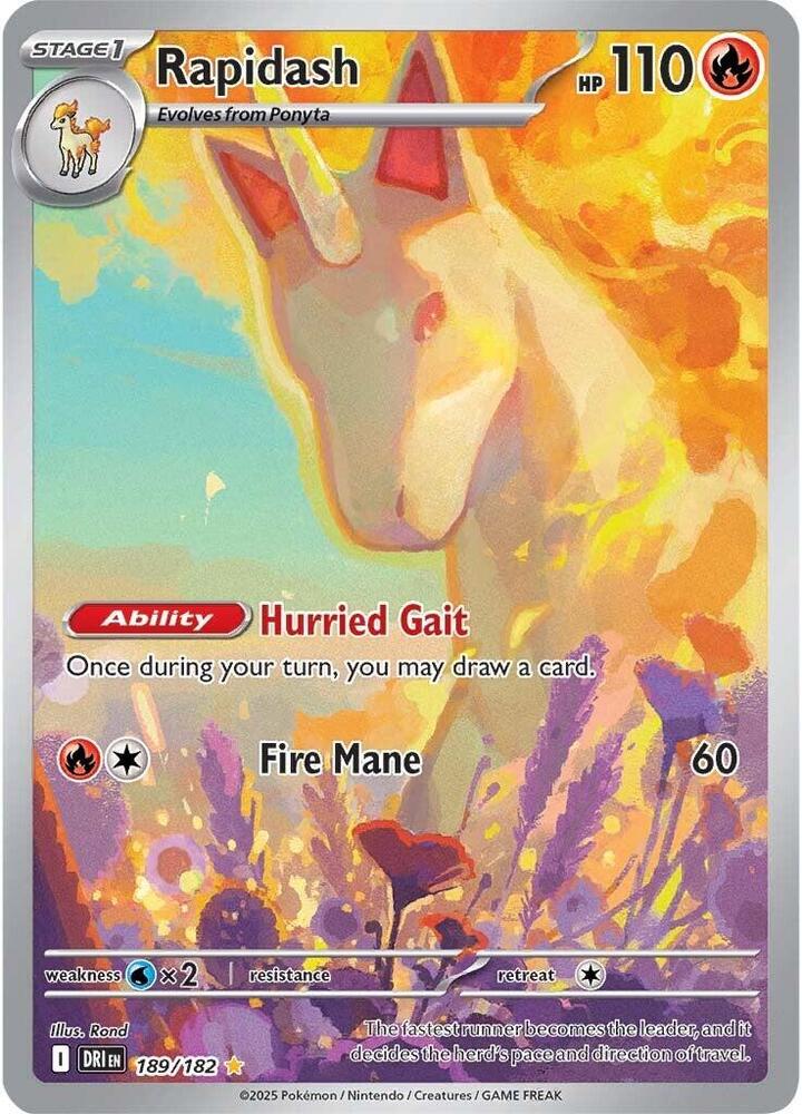 Rapidash - 189/182 - SV10: Destined Rivals (DRI)