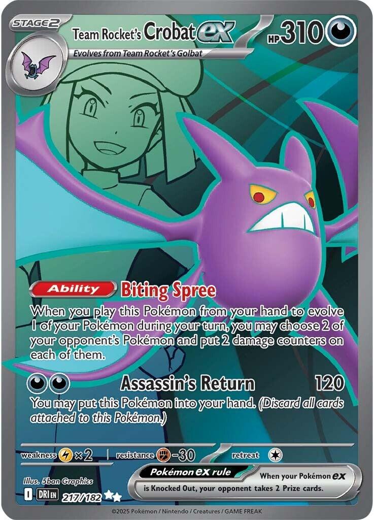 Team Rocket's Crobat ex - 217/182 [DRI - 217/182]