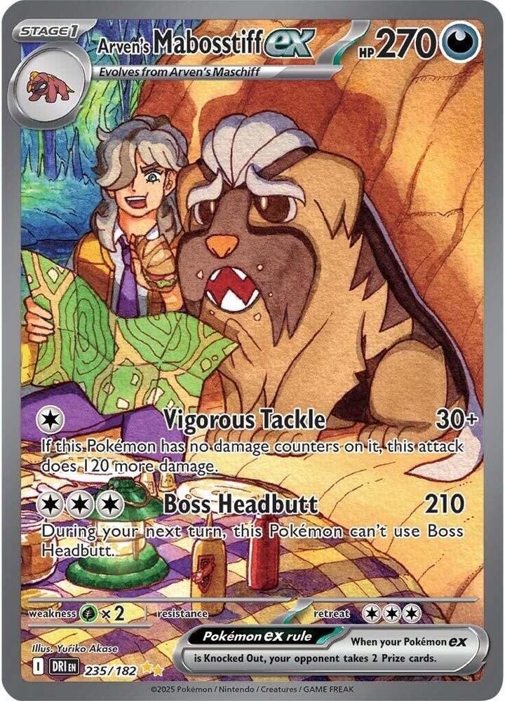Arven's Mabosstiff ex - 235/182 - SV10: Destined Rivals (DRI)