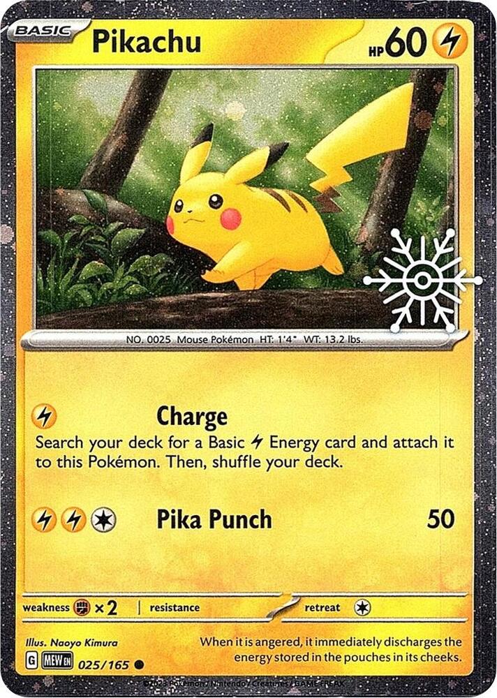 Pikachu - 025/165 (Holiday Calendar) - Miscellaneous Cards & Products (MCAP) [SEALED]