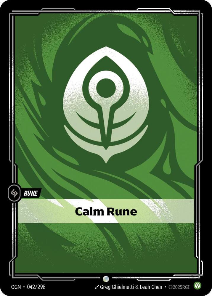 Calm Rune - Riftbound Organized Play Promotional Cards (OPP)