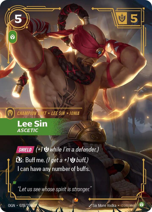 Lee Sin - Ascetic - Riftbound Organized Play Promotional Cards (OPP)