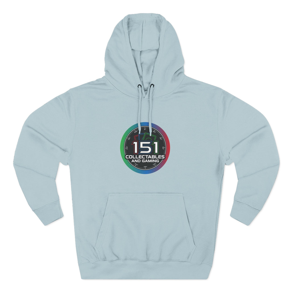 Three-Panel Fleece Hoodie In White | Retro Circle Logo