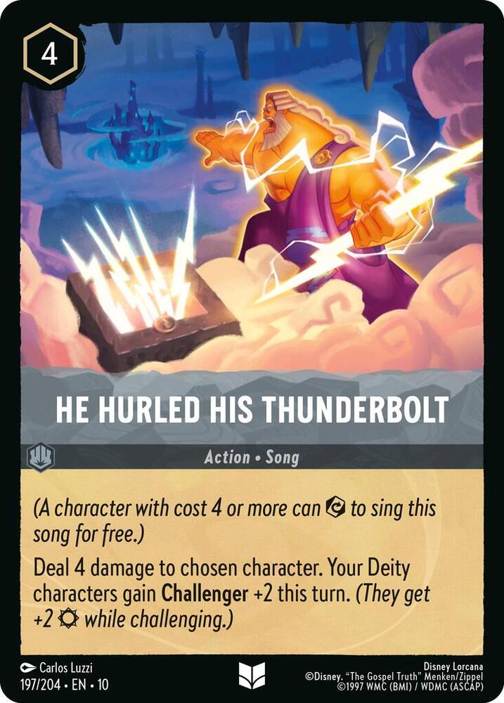 He Hurled His Thunderbolt - Whispers in the Well (10) [Cold Foil]
