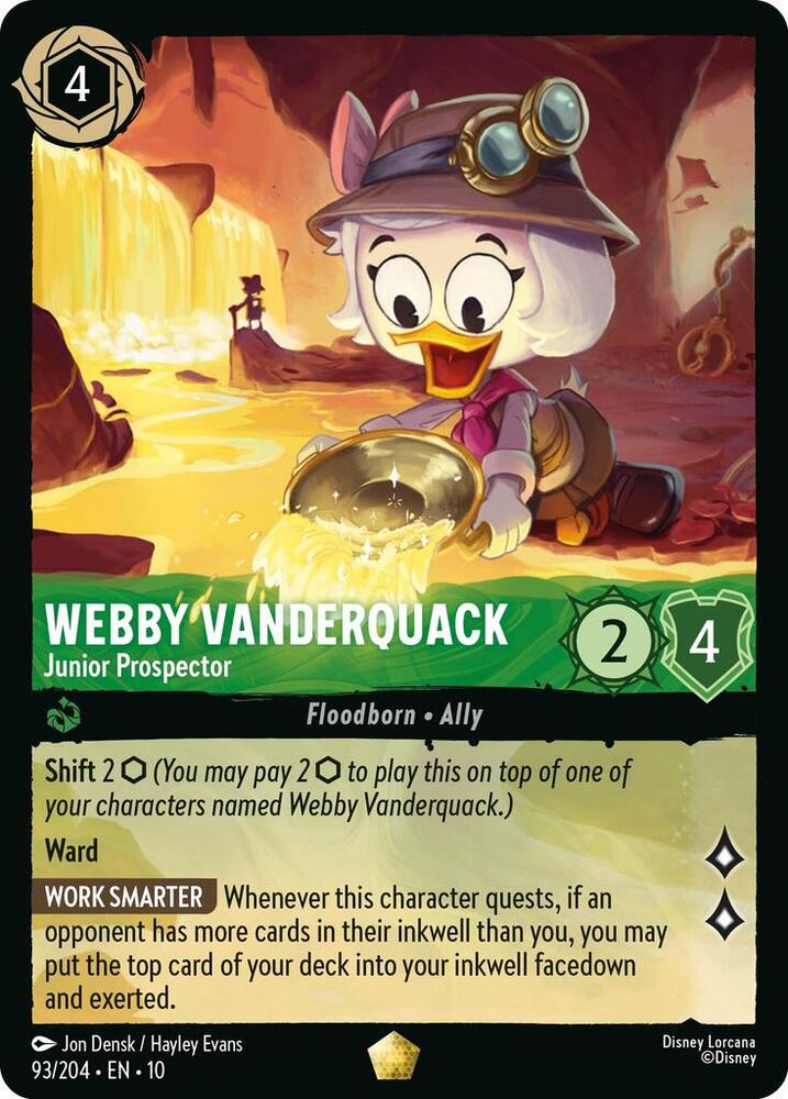 Webby Vanderquack - Junior Prospector - Whispers in the Well (10) [Cold Foil]