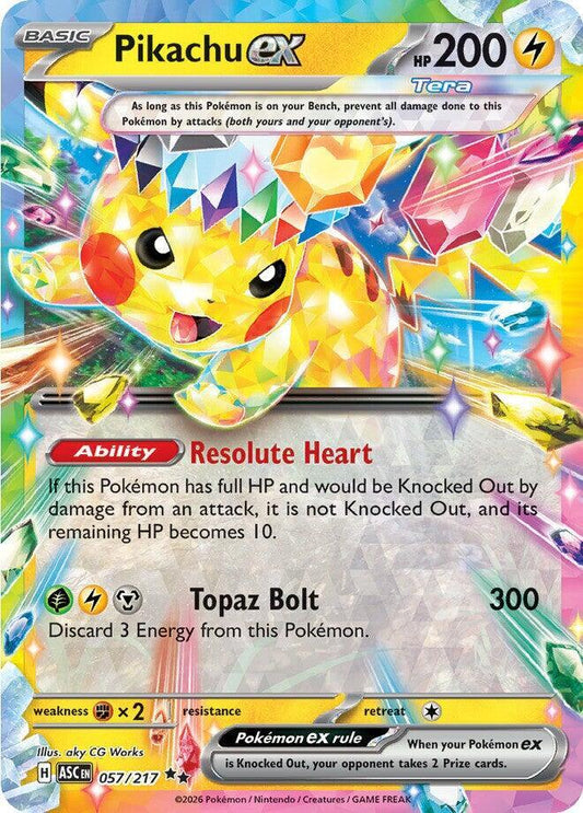 Pikachu ex - 057/217 - ME: Ascended Heroes (ASC)