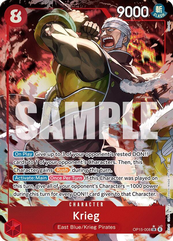 Krieg (OP15-008) (Alternate Art) - Adventure on Kami's Island (OP15-EB04)