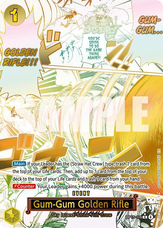 Gum-Gum Golden Rifle (Alternate Art) - Adventure on Kami's Island (OP15-EB04)