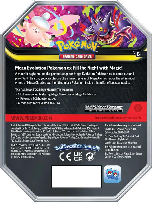 Mega Moonlit Tin [Mega Gengar ex] - Miscellaneous Cards & Products (MCAP)