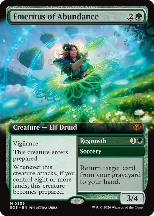 Emeritus of Abundance (Extended Art) - Secrets of Strixhaven (SOS) [Foil]