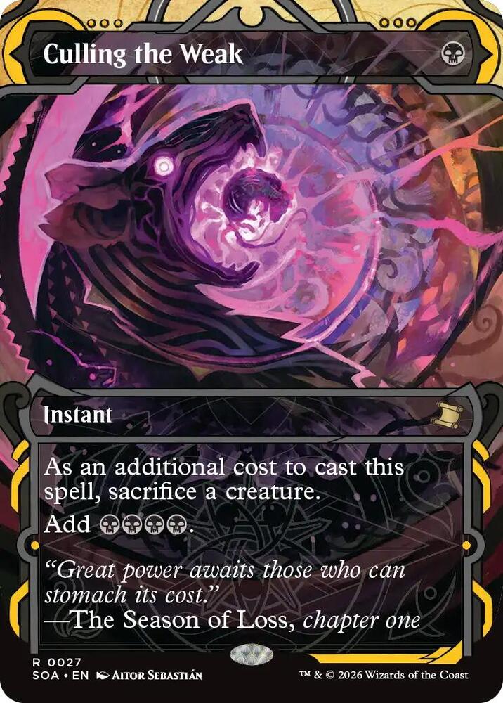 Culling the Weak - Secrets of Strixhaven: Mystical Archive (SOA) [Foil]