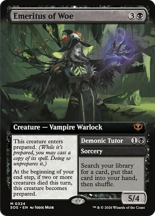 Emeritus of Woe (Extended Art) - Secrets of Strixhaven (SOS) [Non-Foil]