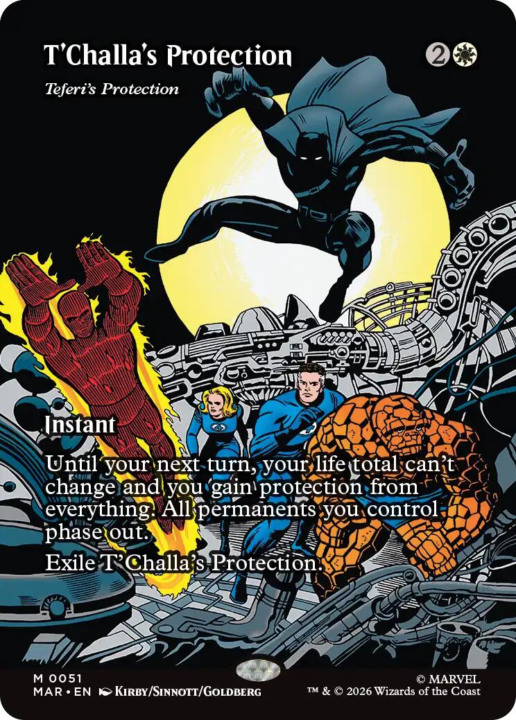 T'Challa's Protection - Teferi's Protection (Borderless) [MAR - 51]