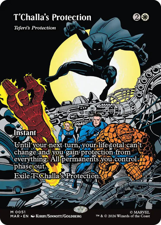 T'Challa's Protection - Teferi's Protection (Borderless) [MAR - 51]