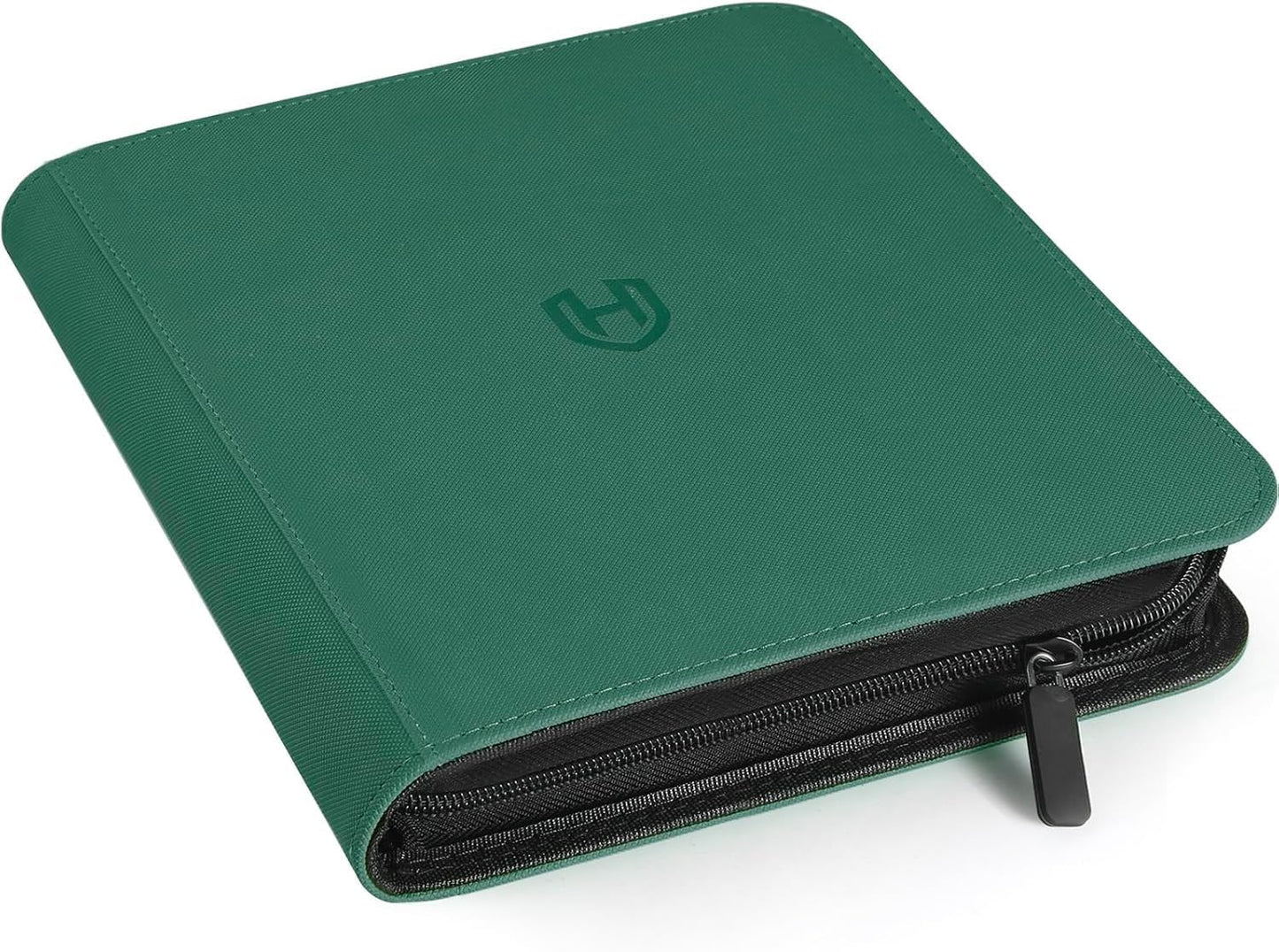 Binder: Textured Zipper 9-Pocket [Green]