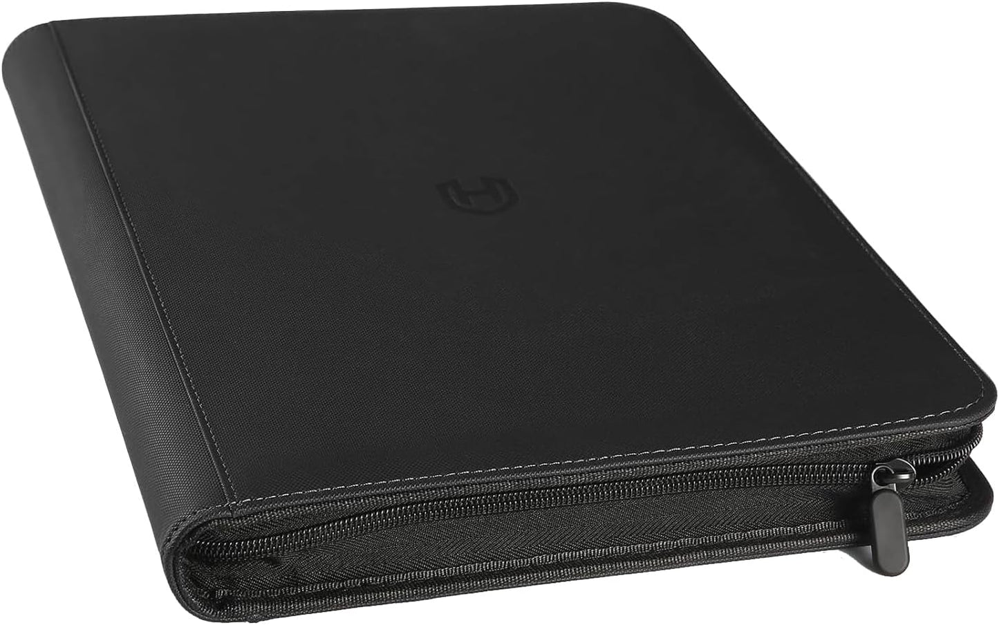 Binder: Textured Zipper 9-Pocket [Black]