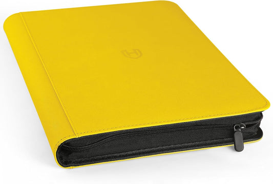 Binder: Textured Zipper 9-Pocket [Yellow]