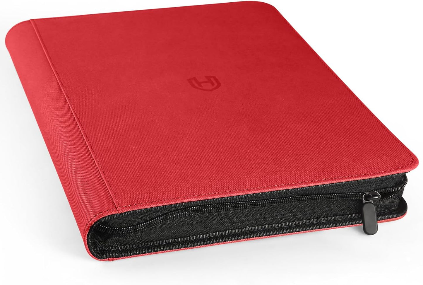 Binder: Textured Zipper 9-Pocket [Red]