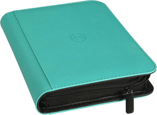 Binder: Textured Zipper 4-Pocket [Teal]