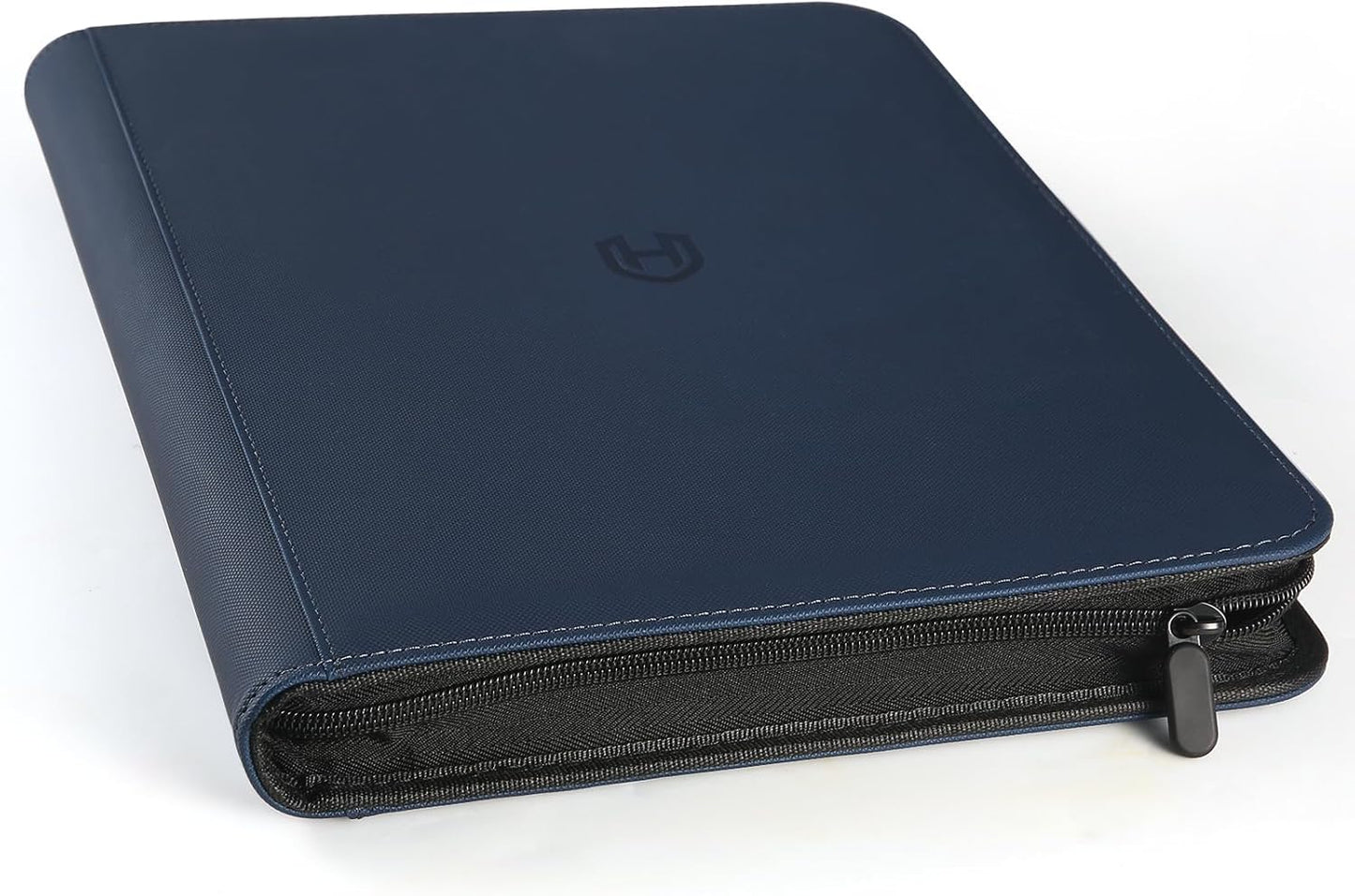Binder: Textured Zipper 9-Pocket [Navy]