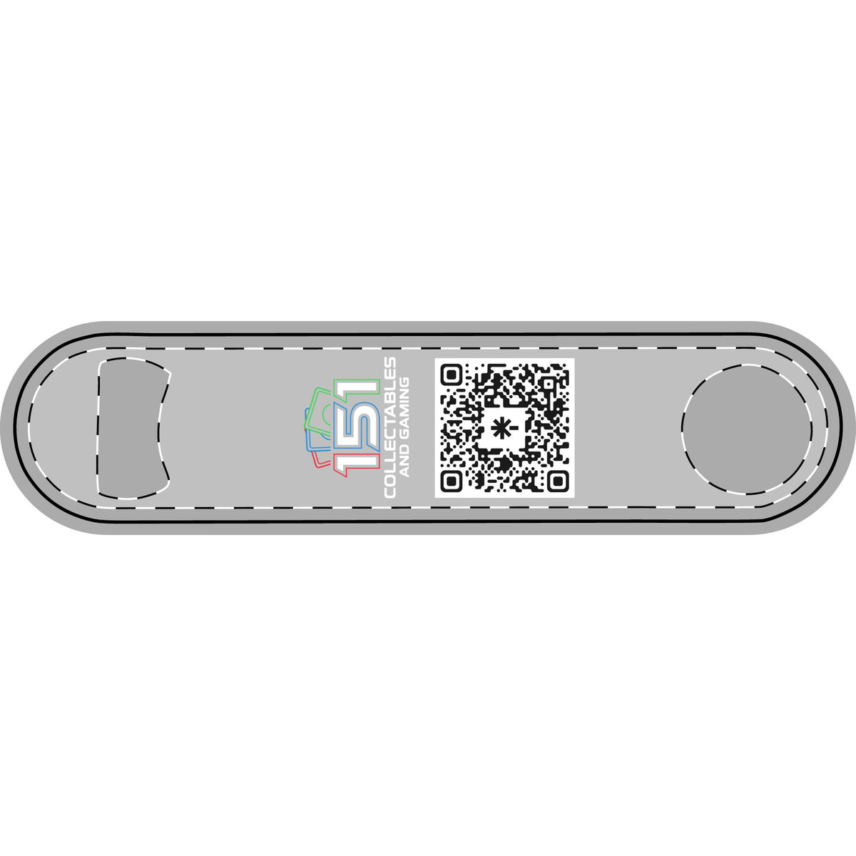 QR Code Logo Metal Bottle Opener | Slim Double-Ended Bar Opener