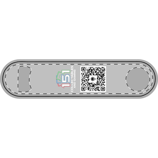 QR Code Logo Metal Bottle Opener | Slim Double-Ended Bar Opener