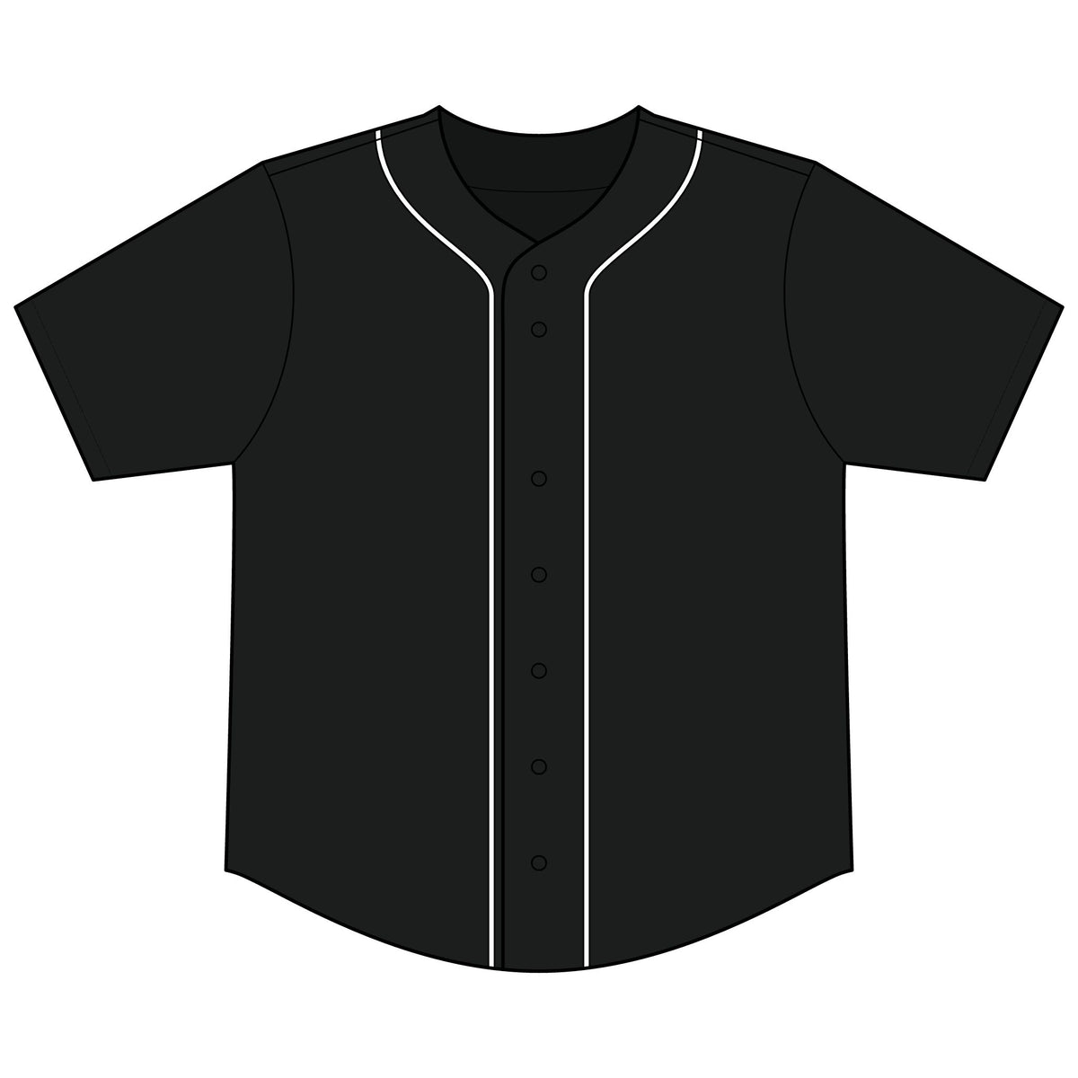 Baseball Jersey | Short Sleeve Button Top