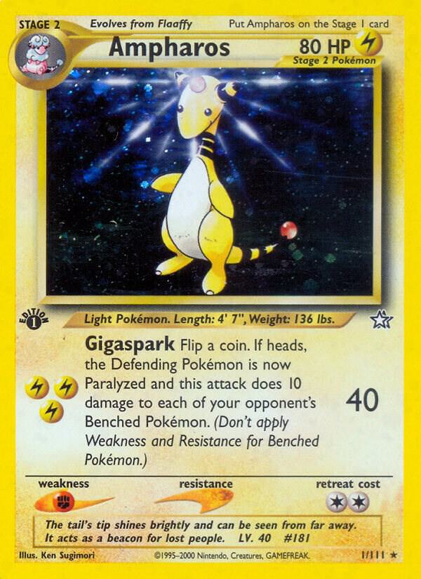 Ampharos - Neo Genesis (N1) [UNLIMITED HOLOFOIL] [LP]