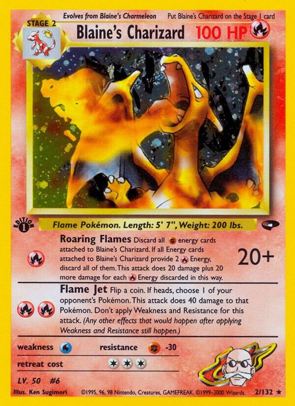 Blaine's Charizard - Gym Challenge (G2) [UNLIMITED] [LP]