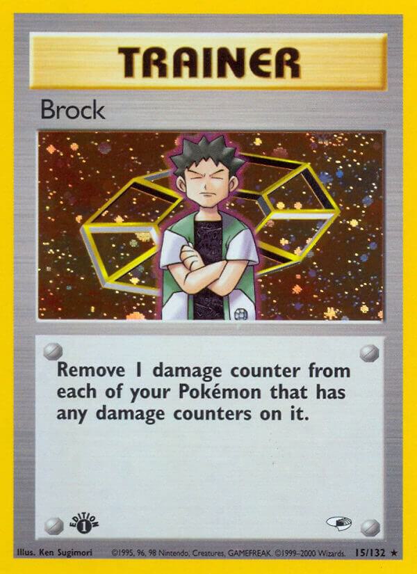Brock (15) - Gym Heroes (G1) [MP] [UNLIMITED HOLOFOIL]