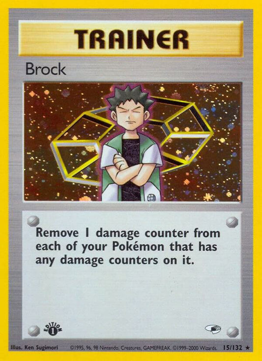 Brock (15) - Gym Heroes (G1) [MP] [UNLIMITED HOLOFOIL]