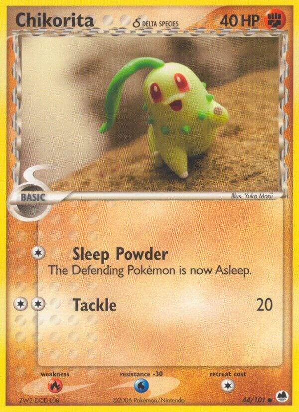 Chikorita (Delta Species) - Dragon Frontiers (DF) [MP] [REVERSE HOLOFOIL]