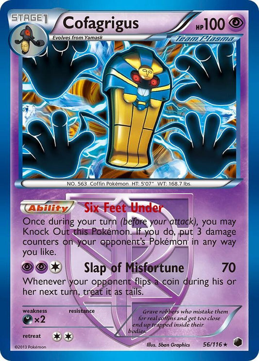 Cofagrigus (Team Plasma) (56) - Plasma Freeze (PLF) [HP]