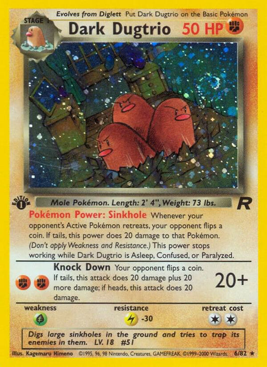 Dark Dugtrio (6) - Team Rocket (TR) [Unlimited] [DMG]